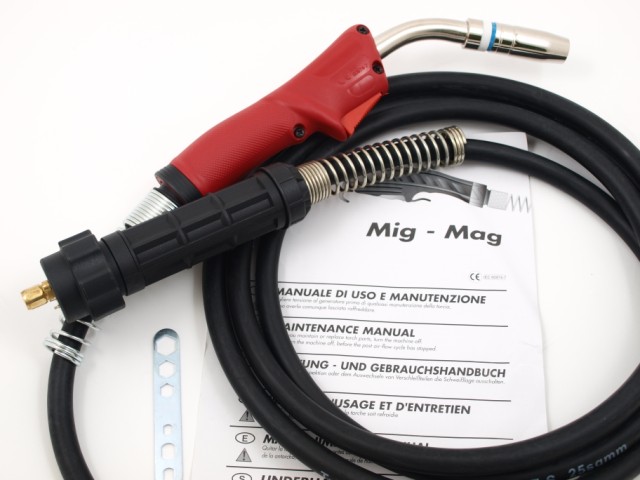 MIG/MAG Torch Pratix MIG25 5.0m, EURO ievads